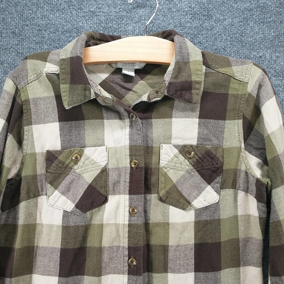 Gander Mountain Guide Series Mens Button-Up Shirt Multi Small Check Pockets - Picture 3 of 12